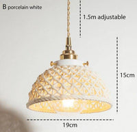 Suspension design LED en céramique colorée - Festival Glow | Marco Lucetti Blanc / B