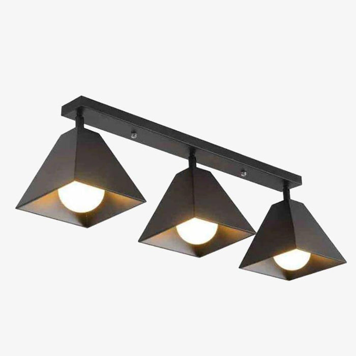 Suspension LED design en métal avec abat-jours industriels multiples