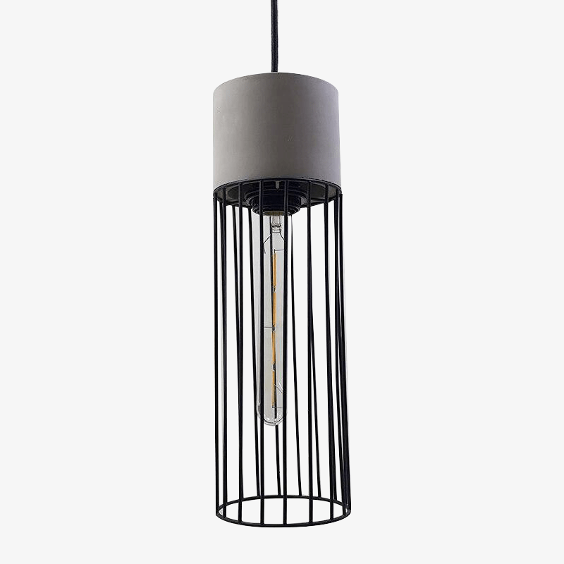 Suspension LED Rétro Café en Métal Style Cage