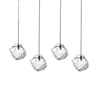Suspension design LED en pierre de verre Lumière sacrée | Marco Lucetti