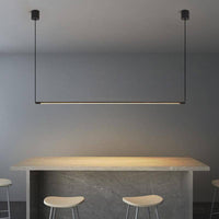 Suspension design LED en tube métal noir - Loft Light | Marco Lucetti