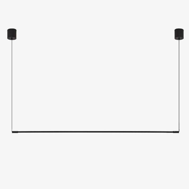 Suspension design LED en tube métal noir - Loft Light | Marco Lucetti 60cm / Chaude