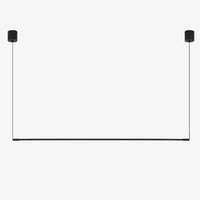 Suspension design LED en tube métal noir - Loft Light | Marco Lucetti 60cm / Chaude