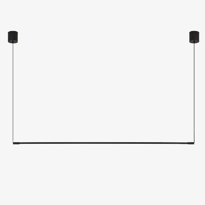 Suspension design LED en tube métal noir - Loft Light | Marco Lucetti 60cm / Chaude