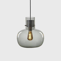 Suspension LED Design en Verre avec Abat-Jour Coloré