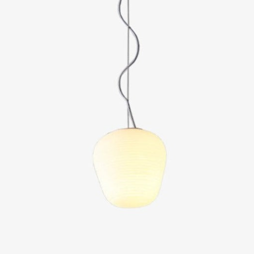 Suspension LED en verre blanc Caligari