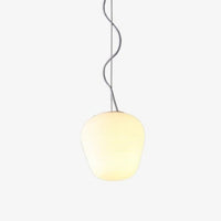 Suspension LED en verre blanc Caligari