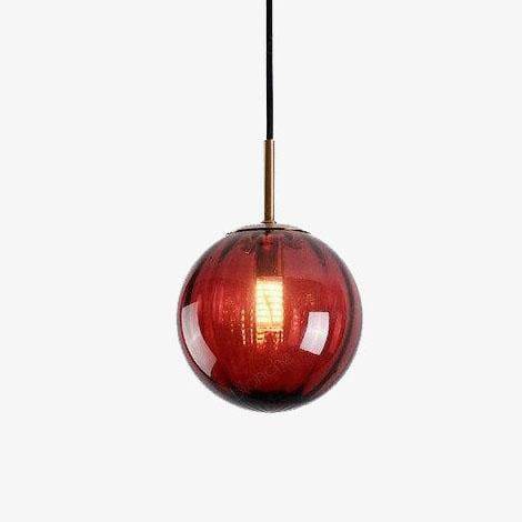 Suspension LED en verre coloré - Style Décoratif