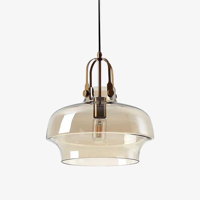Suspension LED en verre fumé - Élégance Hang