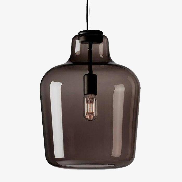 Suspension LED fumée élégante