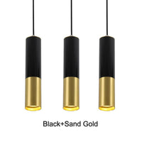 Suspension design LED Faryto en métal noir et doré | Marco Lucetti