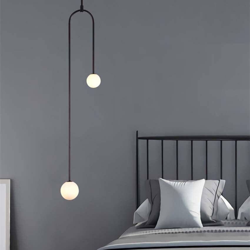 Suspension design LED FlyDual en métal & verre | Marco Lucetti