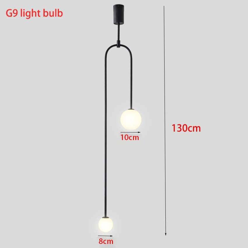 Suspension design LED FlyDual en métal & verre | Marco Lucetti