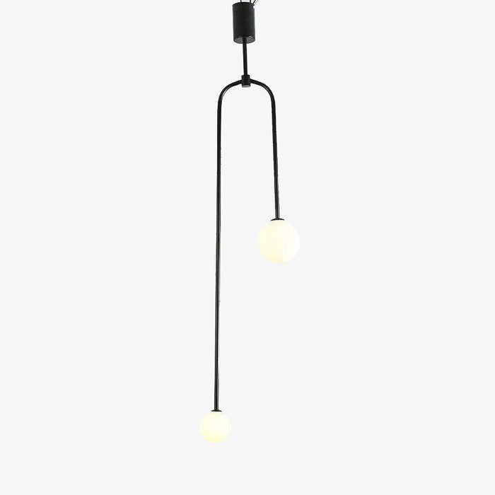 Suspension design LED FlyDual en métal & verre | Marco Lucetti