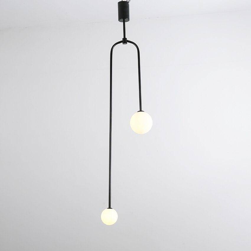 Suspension design LED FlyDual en métal & verre | Marco Lucetti Noir