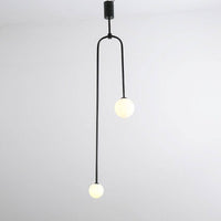 Suspension design LED FlyDual en métal & verre | Marco Lucetti Noir