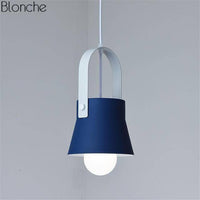 Suspension design LED Macaron | Marco Lucetti A - Bleu marine