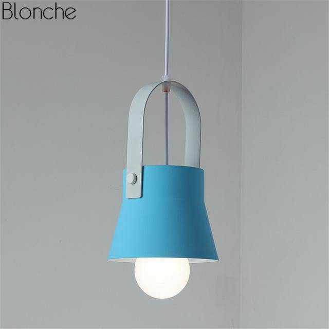 Suspension design LED Macaron | Marco Lucetti A - Bleu turquoise