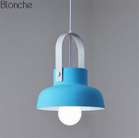 Suspension design LED Macaron | Marco Lucetti B - Bleu turquoise