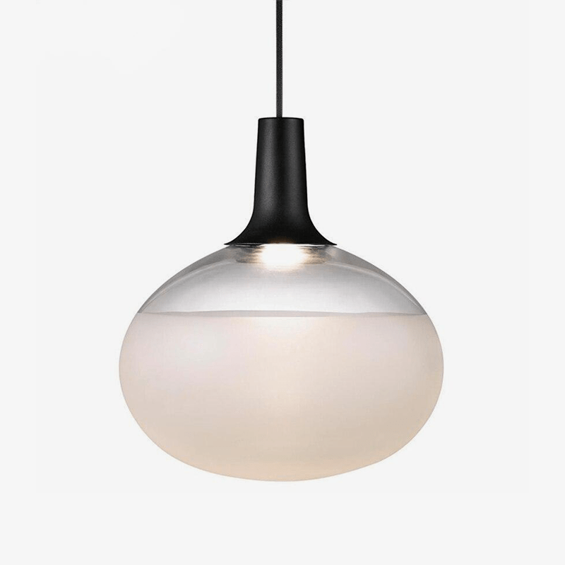 Suspension design LED blanche - Ovale par Designer