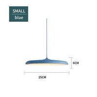 Suspension design LED ovale Copper Glow | Marco Lucetti Bleu - 25x6cm