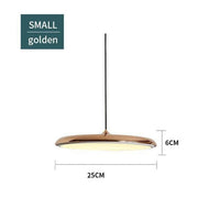 Suspension design LED ovale Copper Glow | Marco Lucetti Doré - 25x6cm