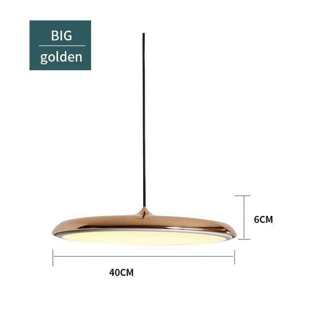 Suspension design LED ovale Copper Glow | Marco Lucetti Doré - 40x6cm