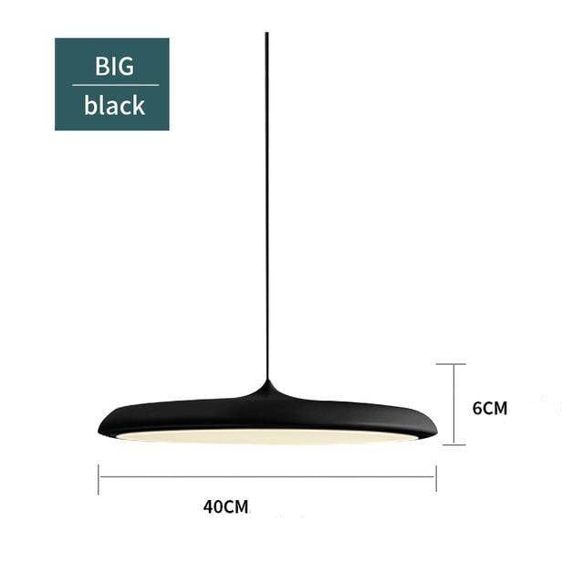 Suspension design LED ovale Copper Glow | Marco Lucetti Noir - 40x6cm