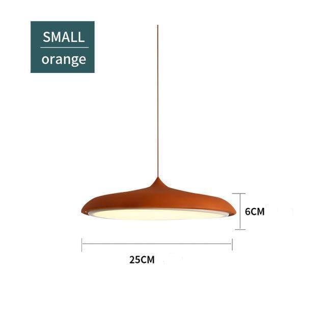 Suspension design LED ovale Copper Glow | Marco Lucetti Orange - 25x6cm