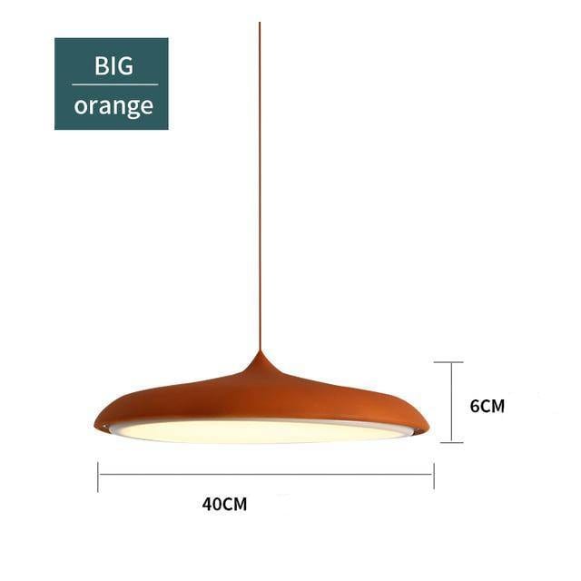 Suspension design LED ovale Copper Glow | Marco Lucetti Orange - 40x6cm
