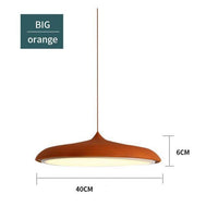 Suspension design LED ovale Copper Glow | Marco Lucetti Orange - 40x6cm