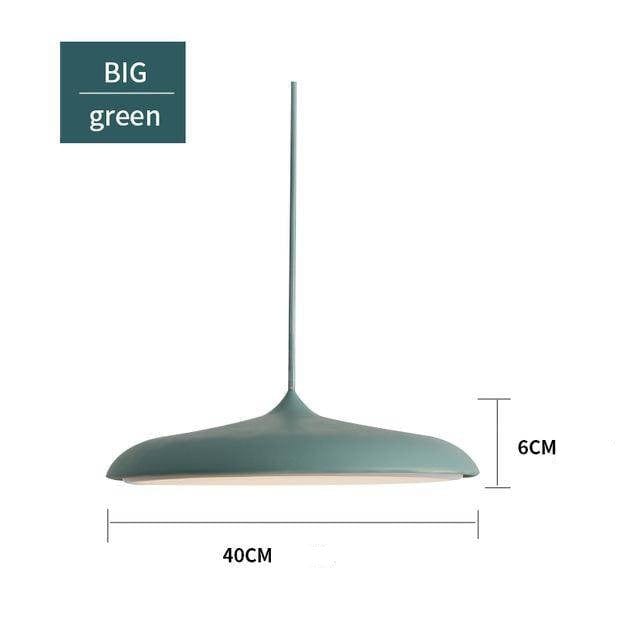 Suspension design LED ovale Copper Glow | Marco Lucetti Vert - 40x6cm
