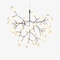 Suspension Design LED Arbre Doré - Maison Élégante