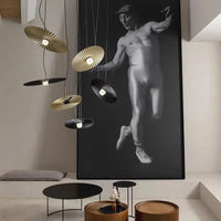 Suspension Design Nordique Post-Moderne en Art Fer Plissé pour Salon et Restaurant | Marco Lucetti