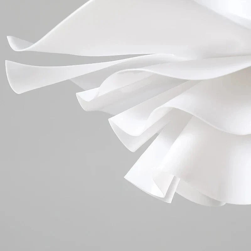 Suspension design nordique pour chambre salon bar lampe à manger chambre d'enfants - Lustre à fleurs blanches scandinave | Marco Lucetti