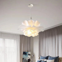 Suspension design nordique pour chambre salon bar lampe à manger chambre d'enfants - Lustre à fleurs blanches scandinave | Marco Lucetti