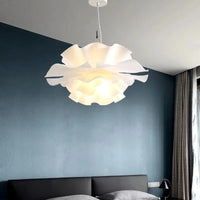 Suspension design nordique pour chambre salon bar lampe à manger chambre d'enfants - Lustre à fleurs blanches scandinave | Marco Lucetti