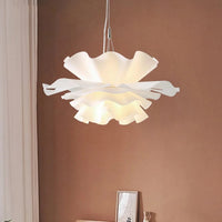 Suspension design nordique pour chambre salon bar lampe à manger chambre d'enfants - Lustre à fleurs blanches scandinave | Marco Lucetti