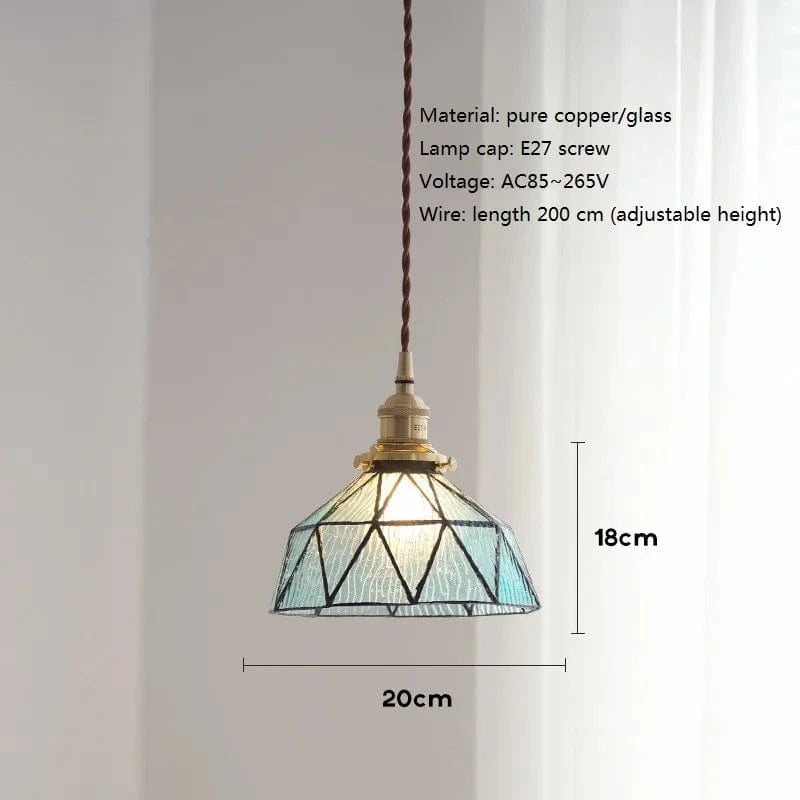 Suspension Design Nordique Vintage en Laiton et Verre - Édition Limitée | Marco Lucetti