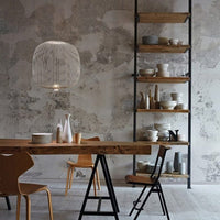 Suspension design ovale Evani en fil métallique coloré | Marco Lucetti