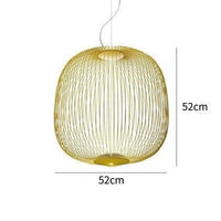 Suspension design ovale Evani en fil métallique coloré | Marco Lucetti C / Blanc