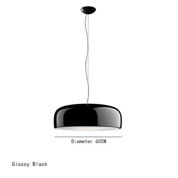 Suspension design ronde Glossy | Marco Lucetti Noir - 60cm - A
