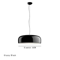 Suspension design ronde Glossy | Marco Lucetti Noir - 60cm - A