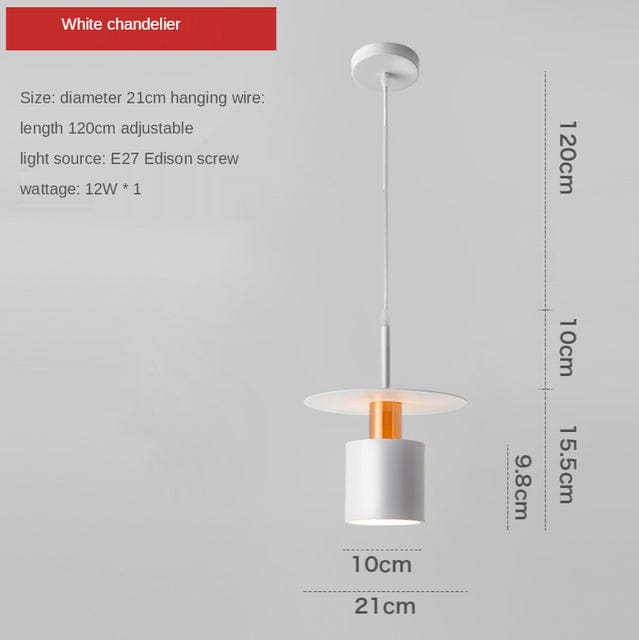 Suspension design Roscot avec abat-jour cylindrique | Marco Lucetti Blanc