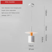 Suspension design Roscot avec abat-jour cylindrique | Marco Lucetti Blanc