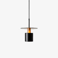 Suspension design Roscot avec abat-jour cylindrique | Marco Lucetti Noir
