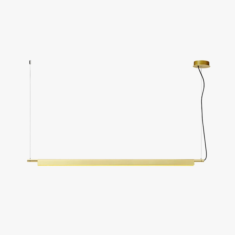 Suspension design scandinave linéaire avec compendium LED longue