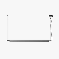 Suspension design scandinave linéaire avec compendium LED longue