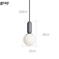 Suspension Design Tube Arrondis - Style Moderne | Marco Lucetti Gris