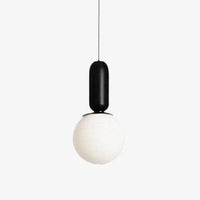 Suspension Design Tube Arrondis - Style Moderne | Marco Lucetti Noir
